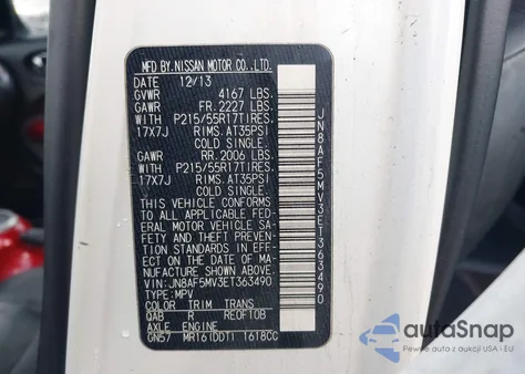 2014 Nissan Juke Sl from USA, damaged, VIN JN8AF5MV3ET363490